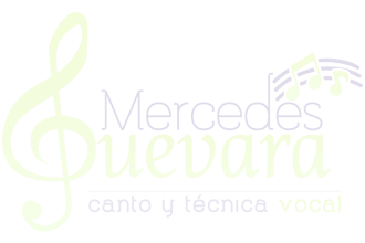 Logotipo de Mercedes Guevara, profesora de canto y técnica vocal